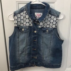 Justice Lace Denim Jacket
